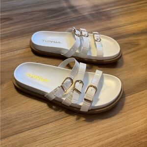 Tlovus brand Women's Chic White Sandals